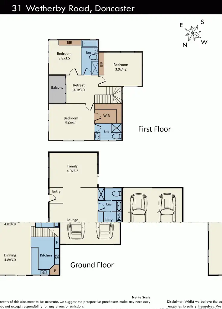 Floorplan of Homely townhouse listing, 31 Wetherby Road, Doncaster VIC 3108