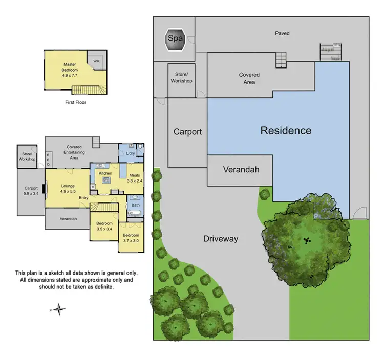 Floorplan of Homely house listing, 40 Ruskin Avenue, Croydon VIC 3136