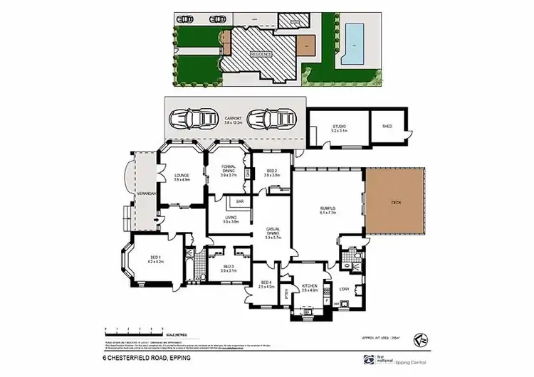 Floorplan of Homely house listing, 6 Chesterfield Road, Epping NSW 2121
