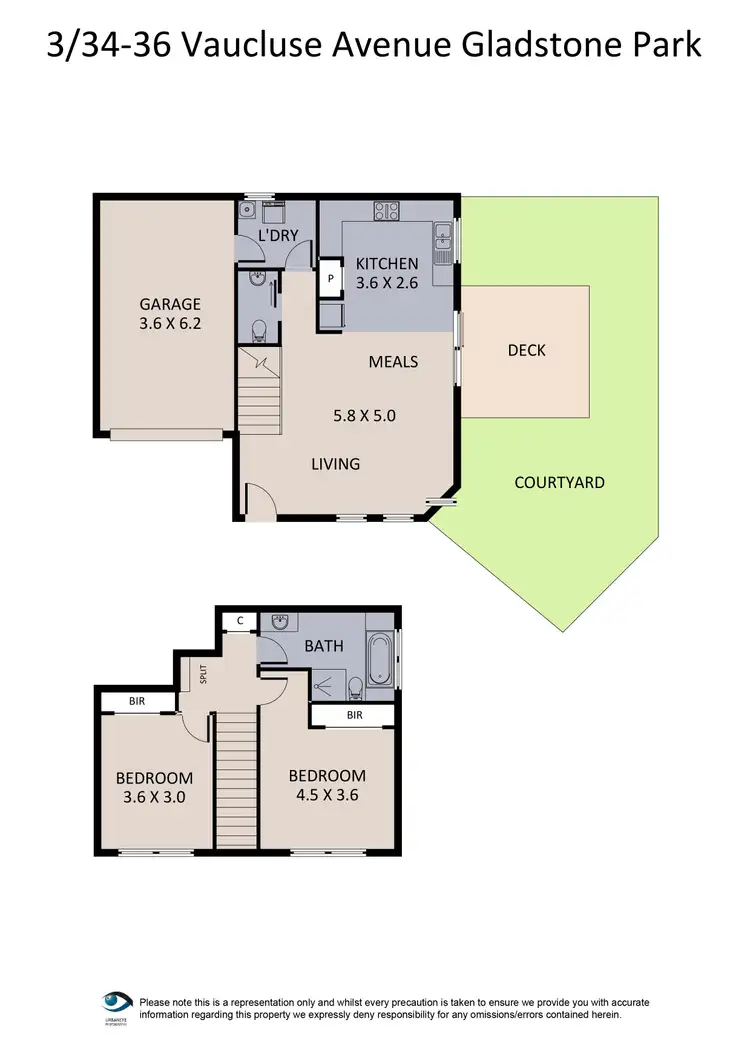 Floorplan of Homely townhouse listing, 3/34-36 Vaucluse Avenue, Gladstone Park VIC 3043