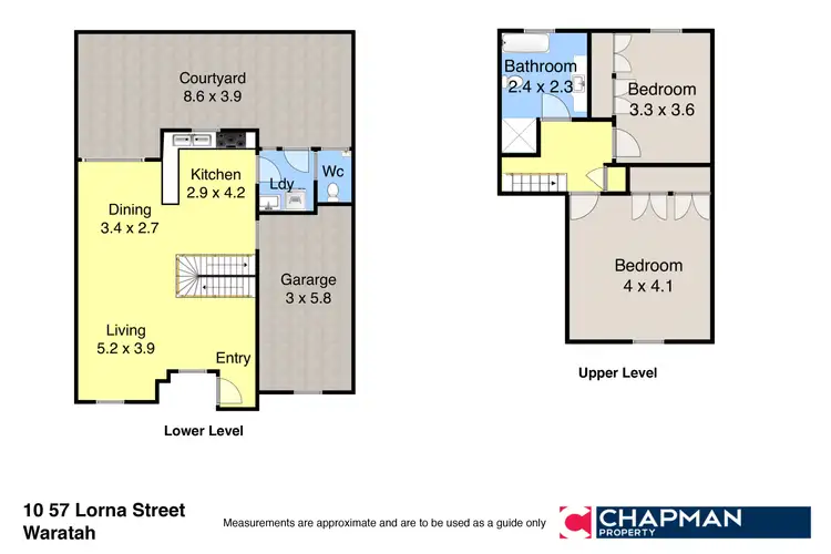 Floorplan of Homely townhouse listing, 10/57 Lorna Street, Waratah NSW 2298