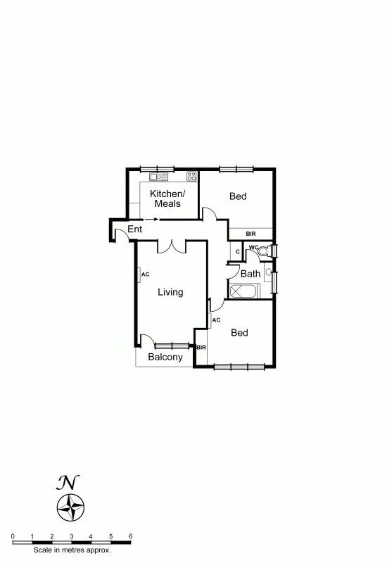 Floorplan of Homely apartment listing, 3/22 Walsh Street, Ormond VIC 3204