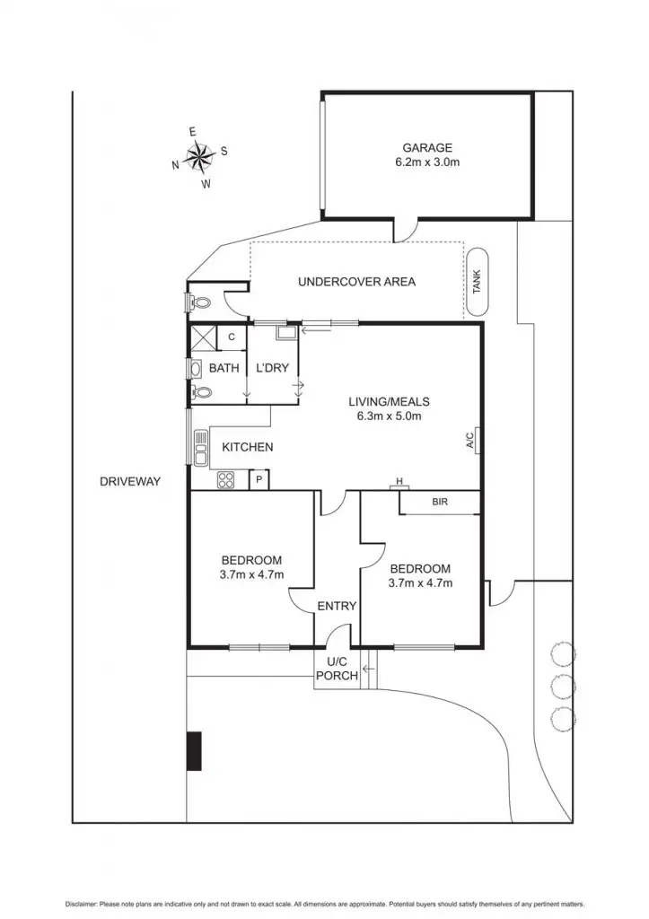 Floorplan of Homely unit listing, 1/26 Piper Street, Fawkner VIC 3060