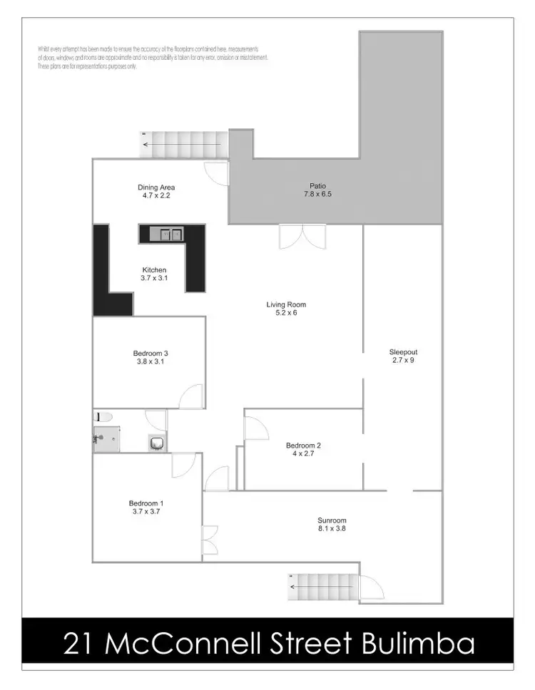 Floorplan of Homely house listing, 21 McConnell Street, Bulimba QLD 4171