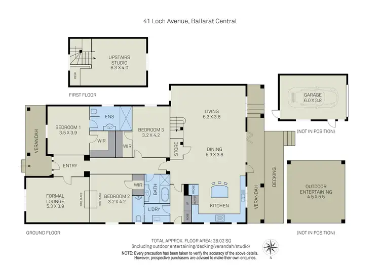 Floorplan of Homely house listing, 41 Loch Avenue, Ballarat Central VIC 3350