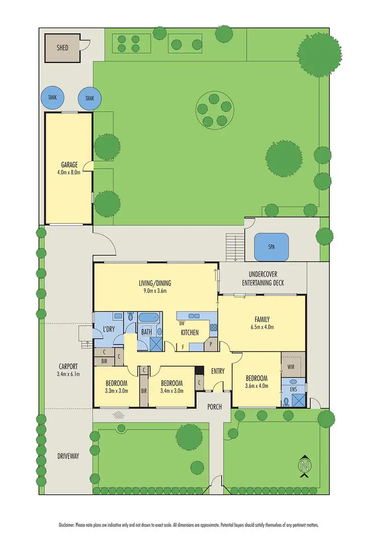 Floorplan of Homely house listing, 7 Monterey Drive, Waurn Ponds VIC 3216