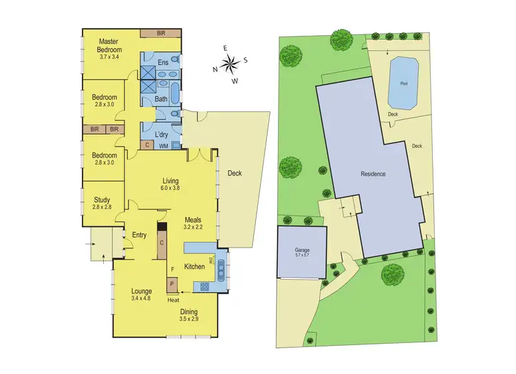 Floorplan of Homely house listing, 58 Nanworen Crescent, Bell Park VIC 3215