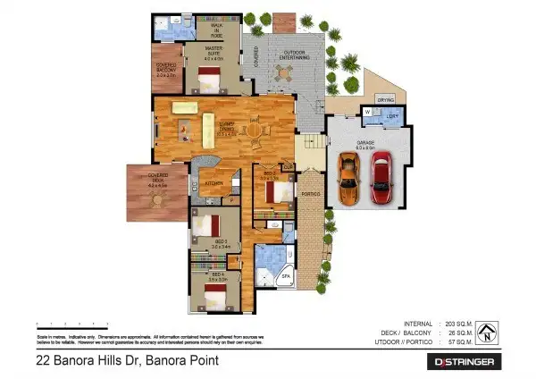 Floorplan of Homely house listing, 22 Banora Hills Drive, Banora Point NSW 2486