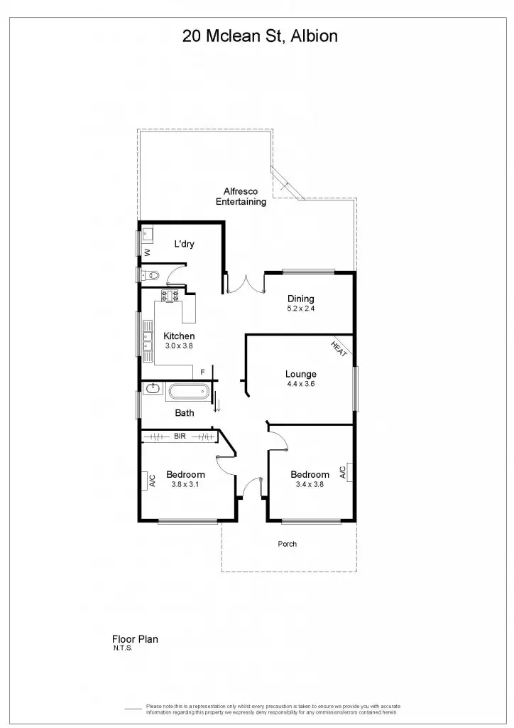 Floorplan of Homely house listing, 20 Mclean Street, Albion VIC 3020