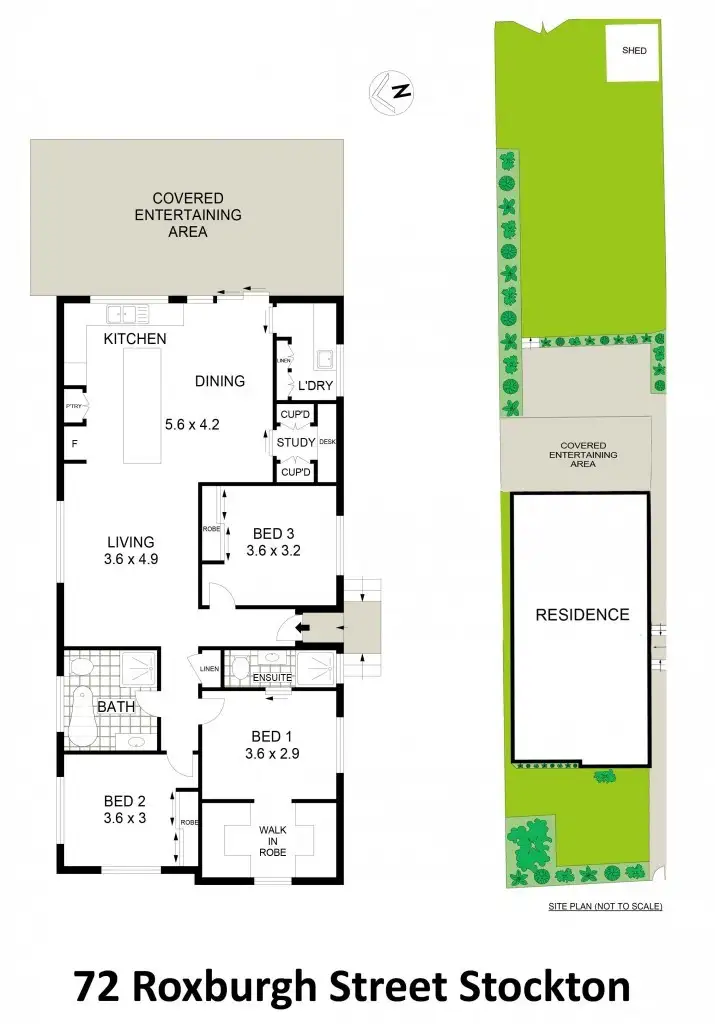 Floorplan of Homely house listing, 72 Roxburgh Street, Stockton NSW 2295