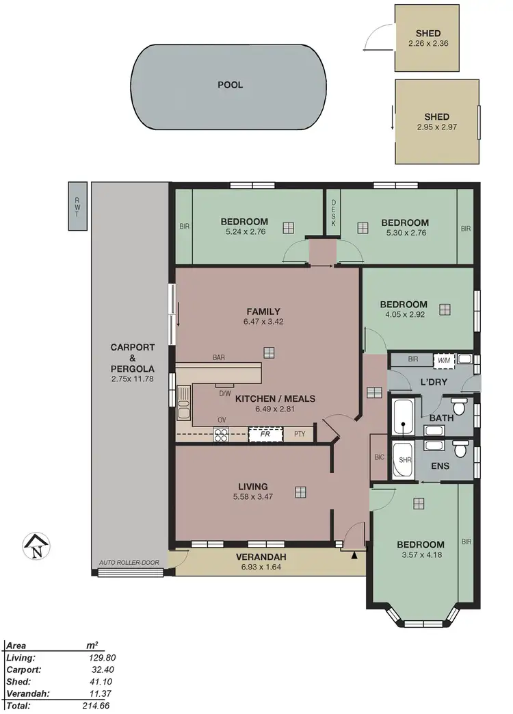 Floorplan of Homely house listing, 25 Craig Drive, Nairne SA 5252