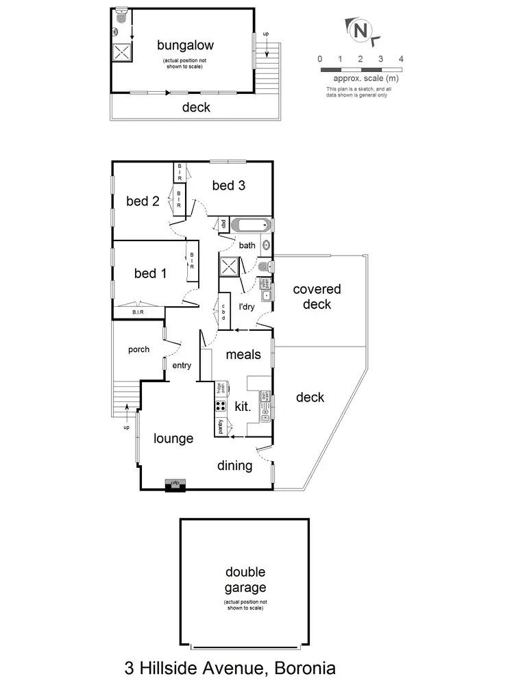 Floorplan of Homely house listing, 3 Hillside Avenue, Boronia VIC 3155