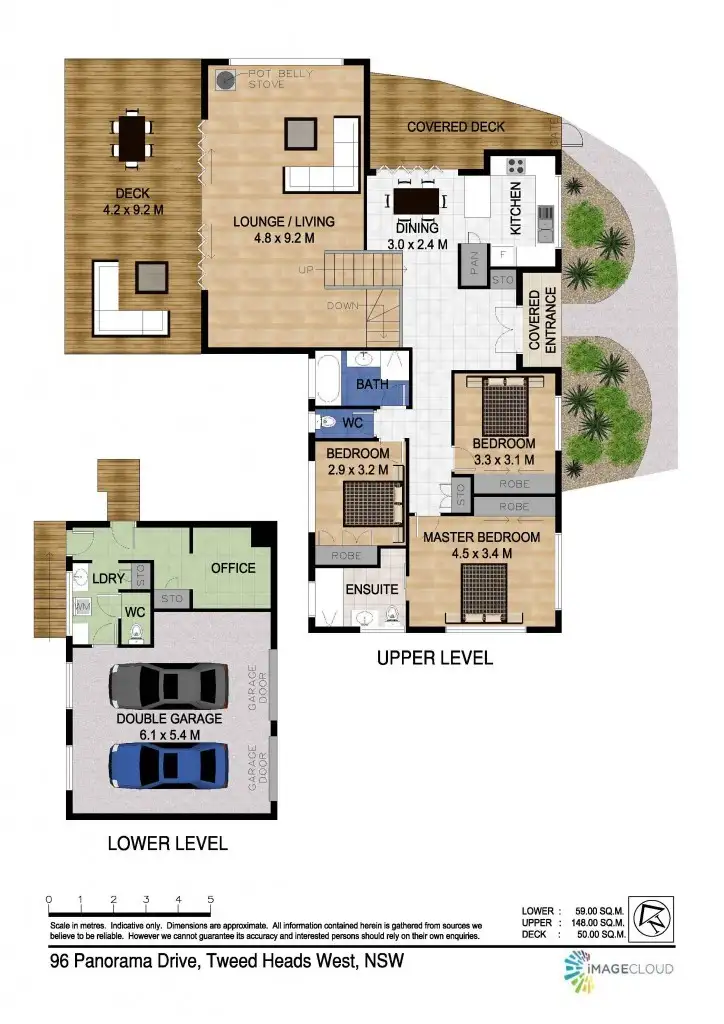 Floorplan of Homely house listing, 96 Panorama Drive, Tweed Heads West NSW 2485