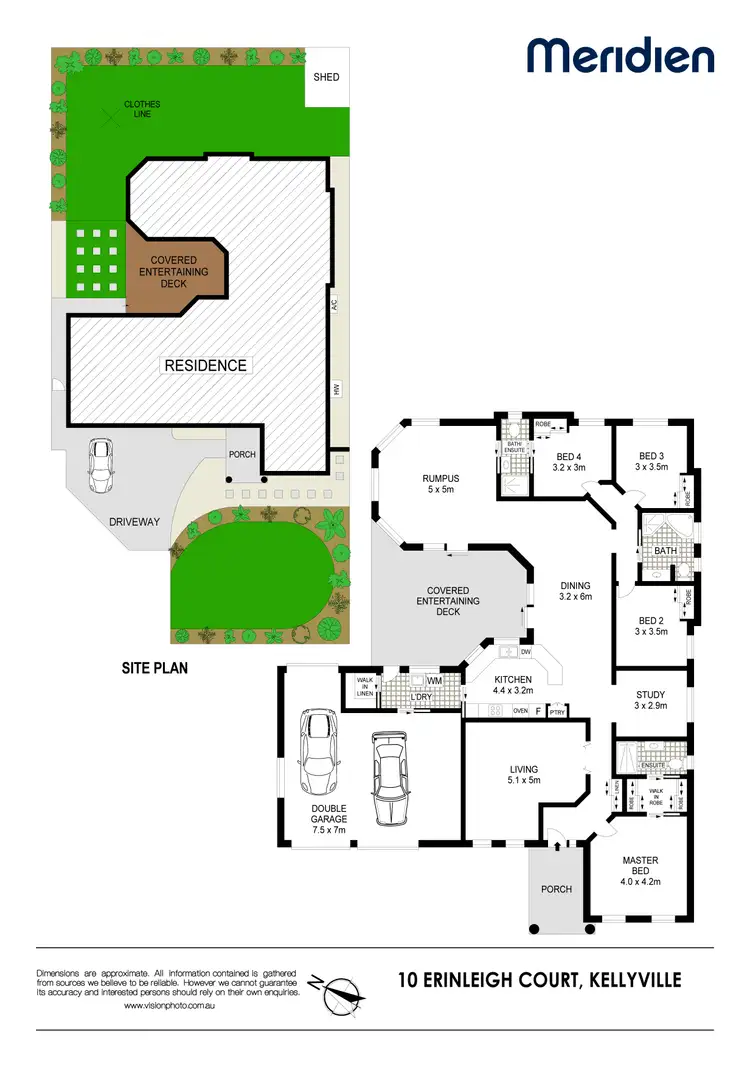 Floorplan of Homely house listing, 10 Erinleigh Court, Kellyville NSW 2155