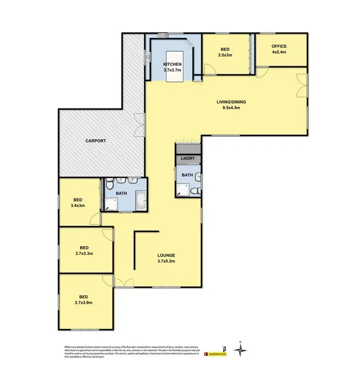 Floorplan of Homely rural property listing, 203 Farrells Road, Warrion VIC 3249