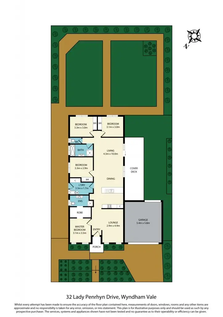 Floorplan of Homely house listing, 32 Lady Penrhyn Drive, Wyndham Vale VIC 3024