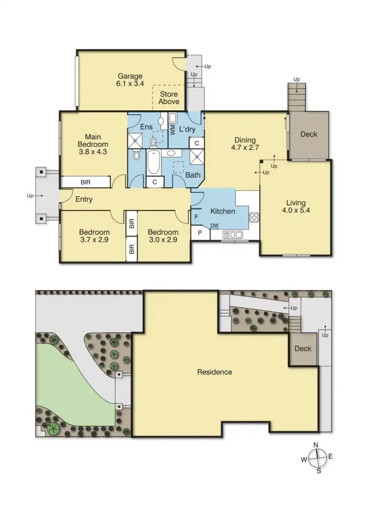 Floorplan of Homely townhouse listing, 21 Anne Street, Blackburn North VIC 3130