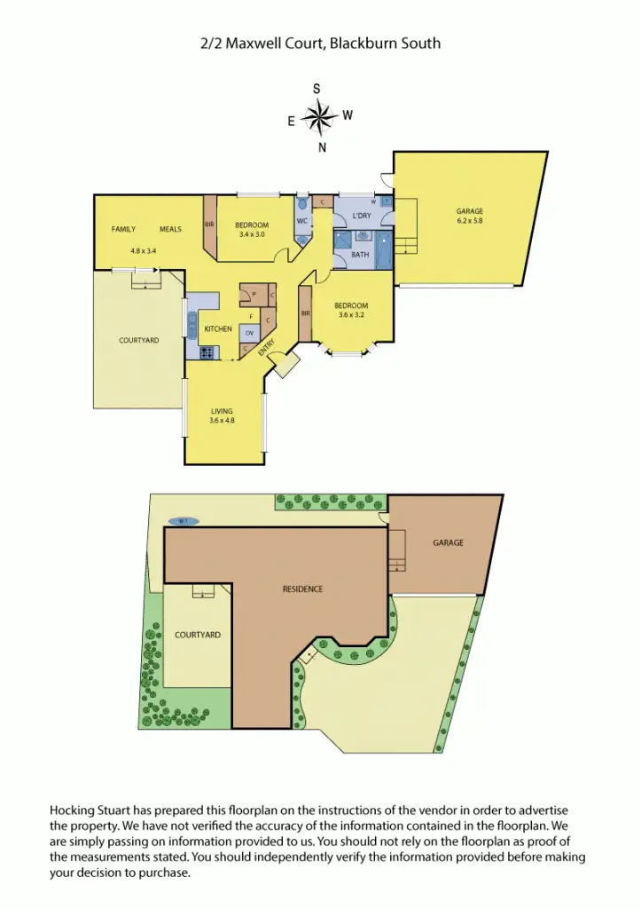 Floorplan of Homely unit listing, 2/2 Maxwell Court, Blackburn South VIC 3130