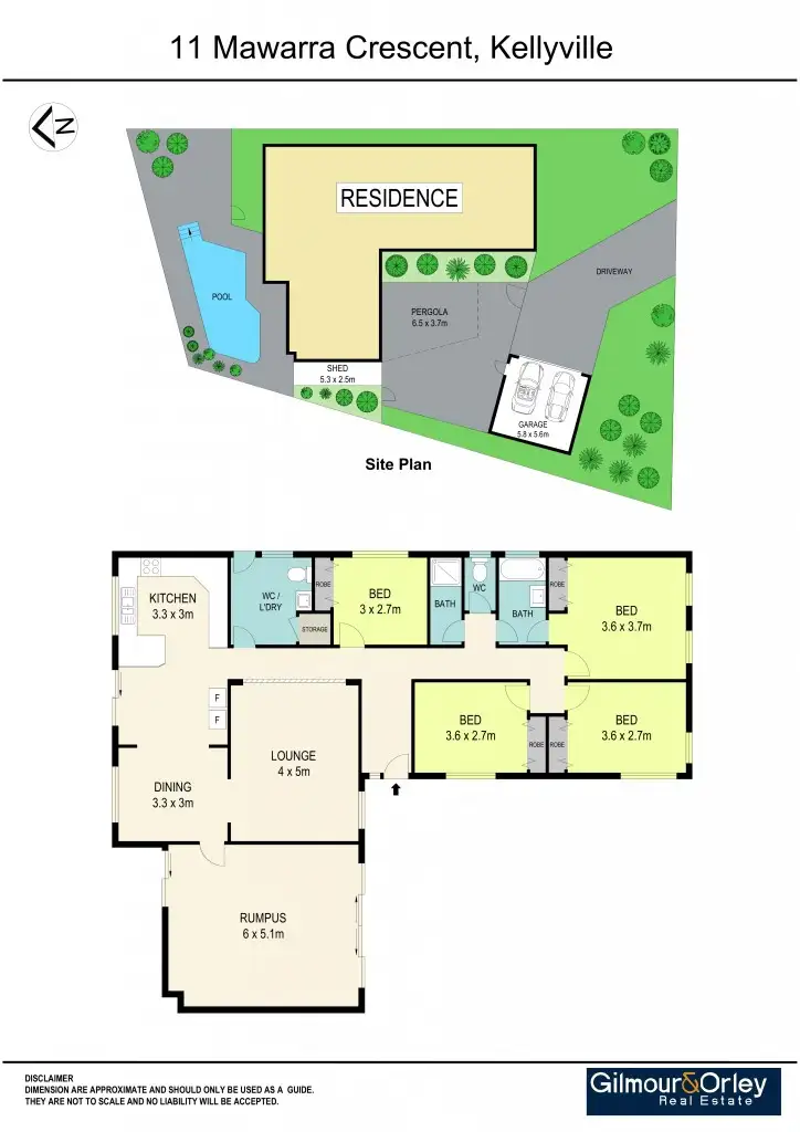 Floorplan of Homely house listing, 11 Mawarra Crescent, Kellyville NSW 2155
