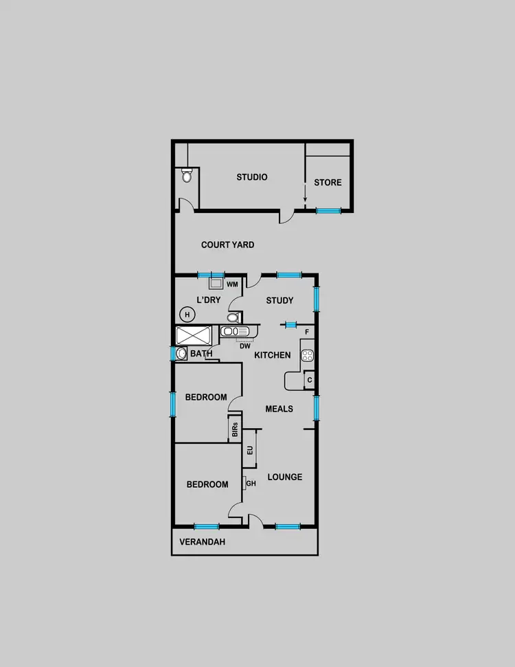 Floorplan of Homely house listing, 2 Hunt Street, Ballarat East VIC 3350