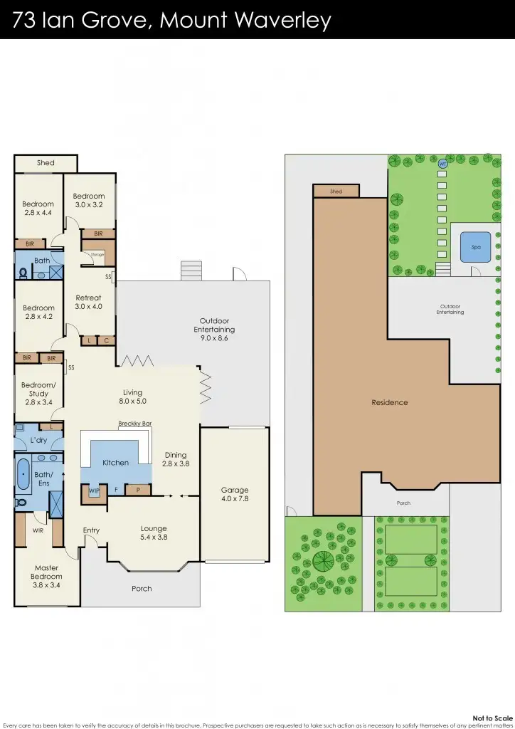 Floorplan of Homely house listing, 73 Ian Grove, Mount Waverley VIC 3149