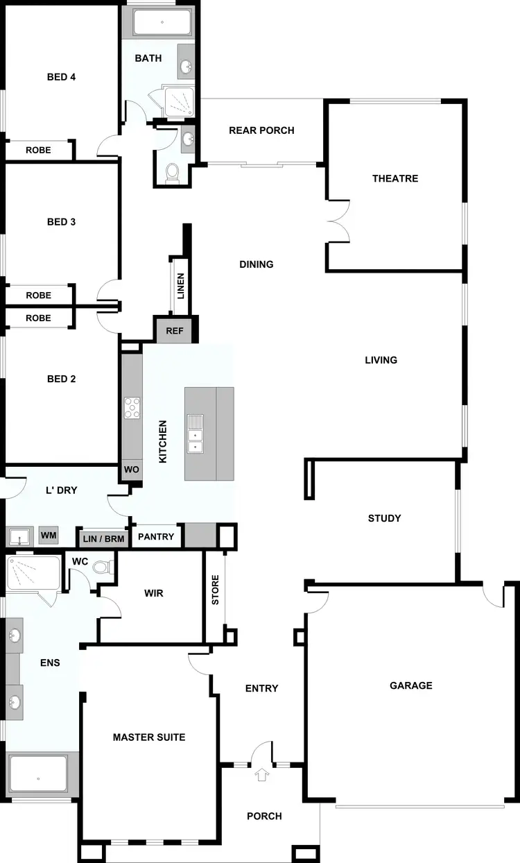 Floorplan of Homely house listing, 8 Cherry Lake Green, Caroline Springs VIC 3023