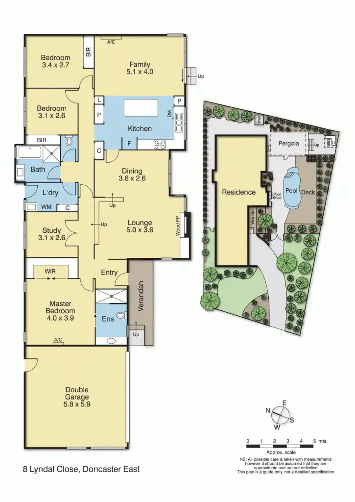Floorplan of Homely house listing, 8 Lyndal Close, Doncaster East VIC 3109