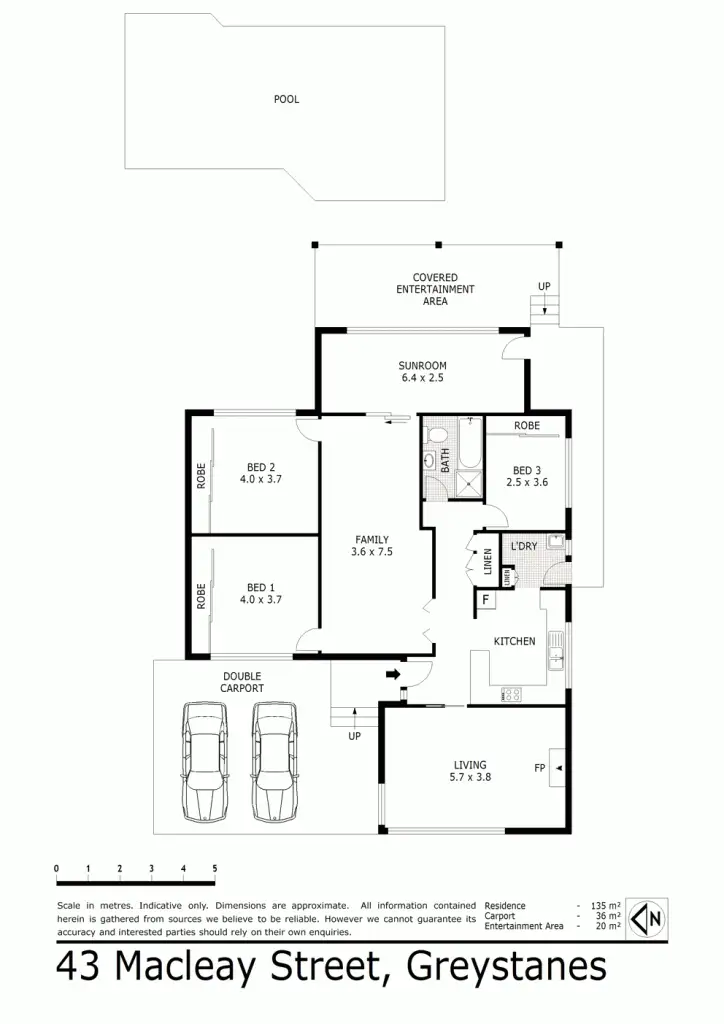 Floorplan of Homely house listing, 43 Macleay Street, Greystanes NSW 2145