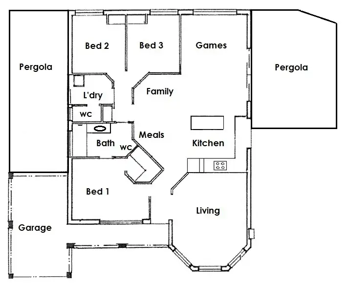 Floorplan of Homely house listing, 2a Pitta Place, Thornlie WA 6108