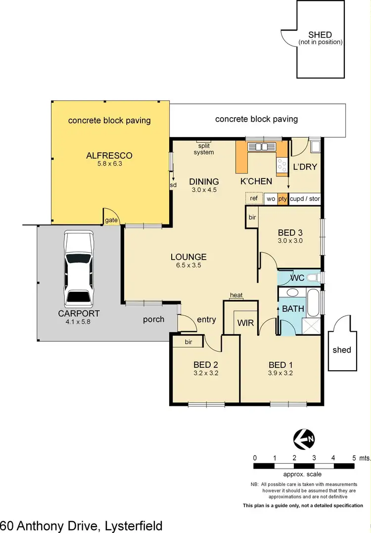 Floorplan of Homely house listing, 60 Anthony Drive, Lysterfield VIC 3156