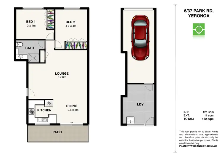 Floorplan of Homely unit listing, 6/37 Park Road, Yeronga QLD 4104