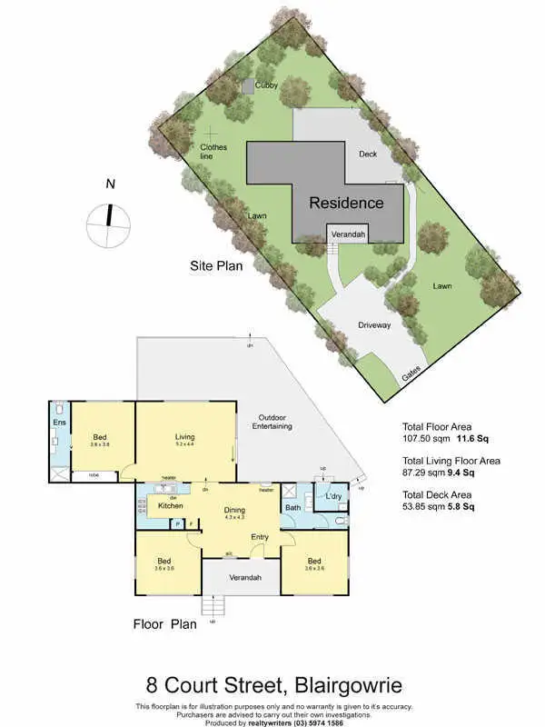 Floorplan of Homely house listing, 8 Court Street, Blairgowrie VIC 3942