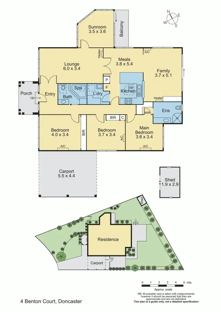 Floorplan of Homely house listing, 4 Benton Court, Doncaster VIC 3108