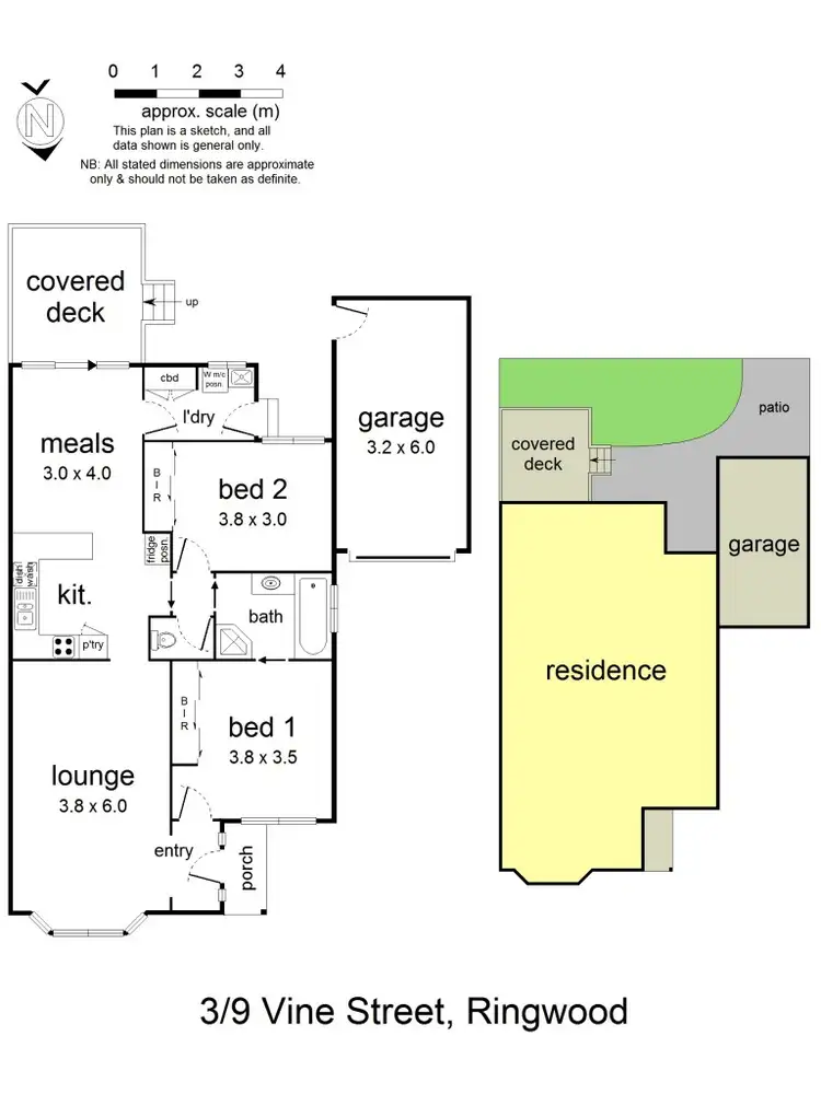 Floorplan of Homely unit listing, 3/9 Vine Street, Ringwood VIC 3134