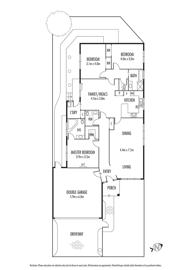 Floorplan of Homely unit listing, 1/12 Kean Street, Caulfield South VIC 3162