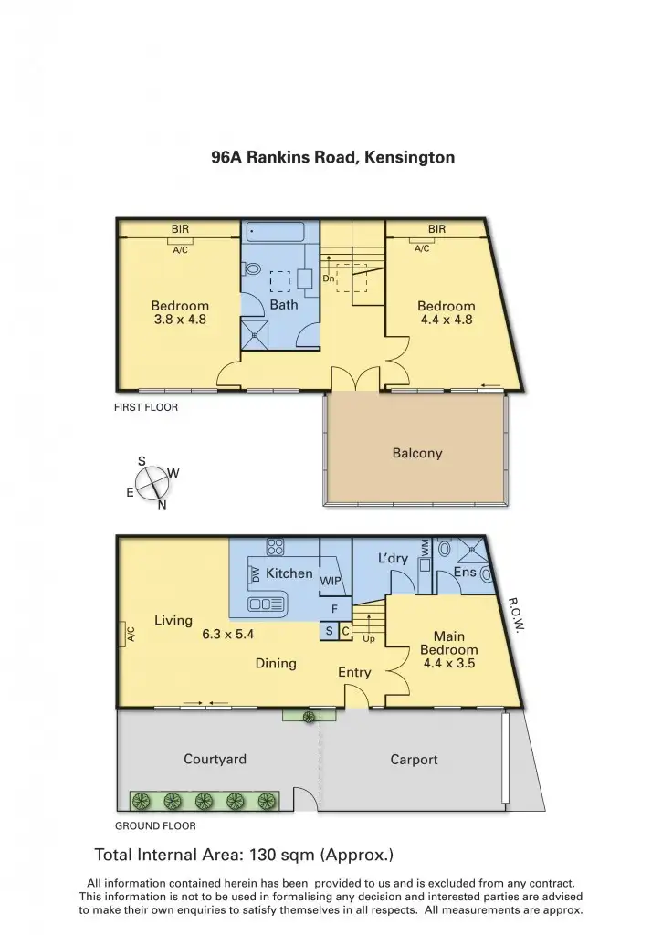 Floorplan of Homely house listing, 96a Rankins Road, Kensington VIC 3031