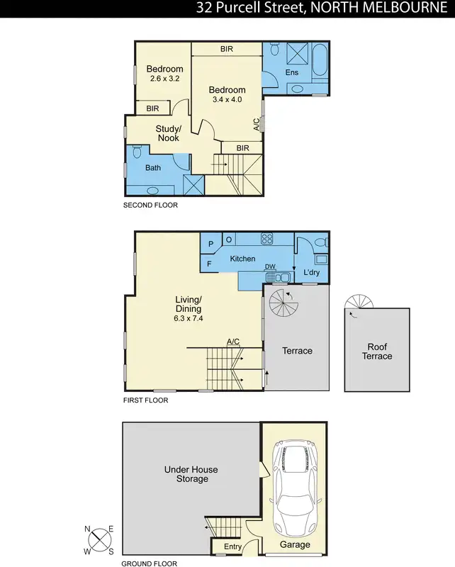 Floorplan of Homely house listing, 32 Purcell Street, North Melbourne VIC 3051