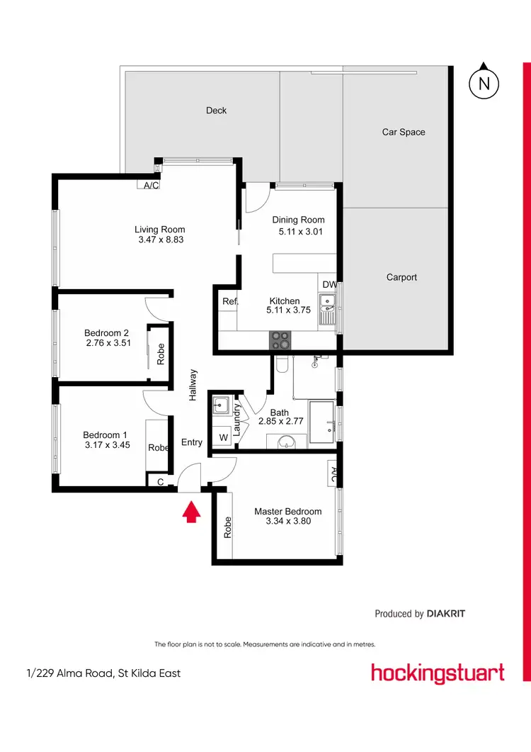 Floorplan of Homely apartment listing, 1/229 Alma Road, St Kilda East VIC 3183