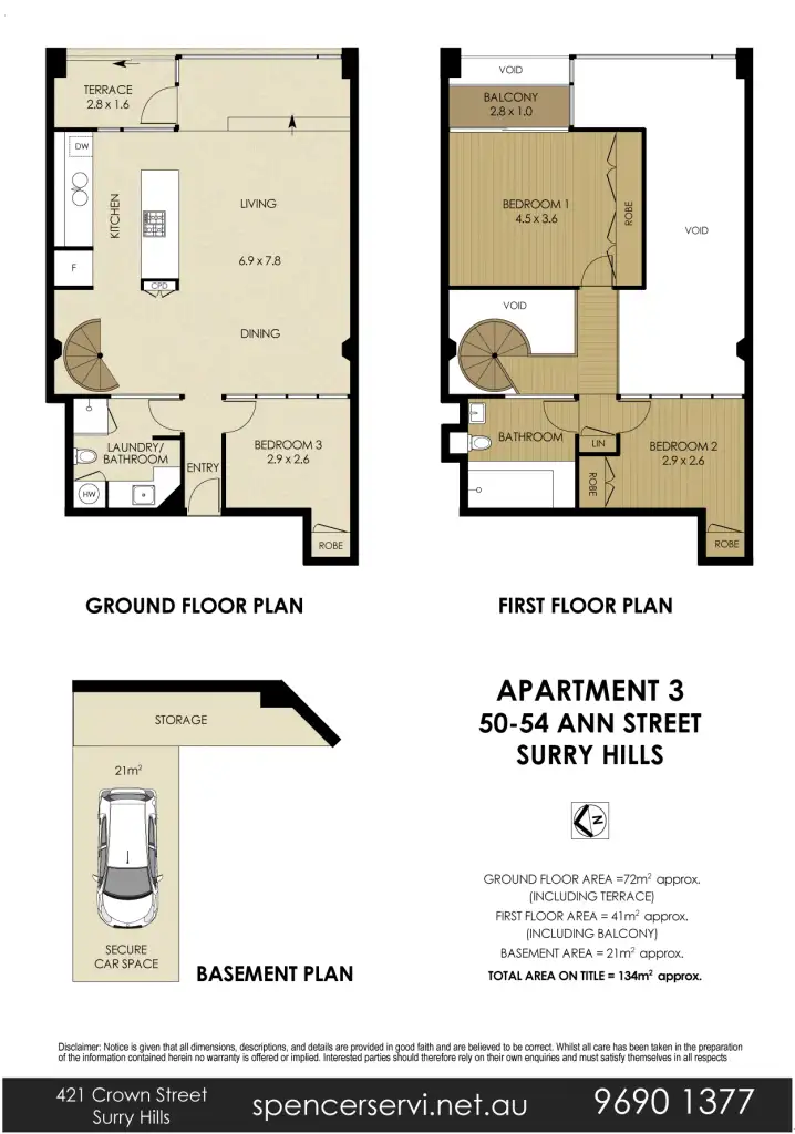 Floorplan of Homely apartment listing, 3/50 Ann Street, Surry Hills NSW 2010