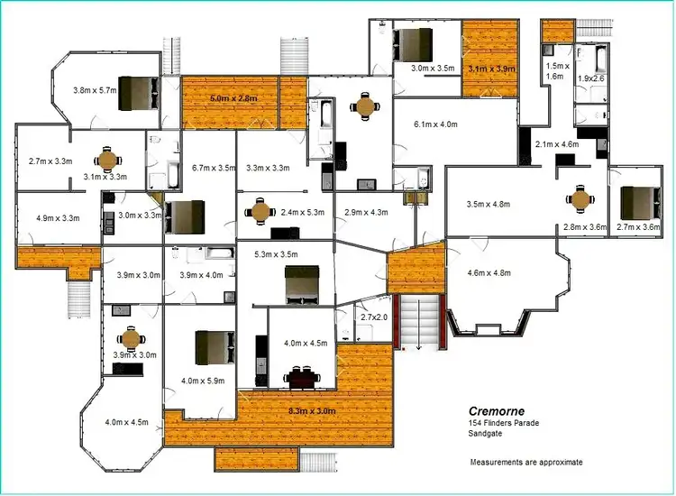 Floorplan of Homely house listing, 154 Flinders Parade, Sandgate QLD 4017