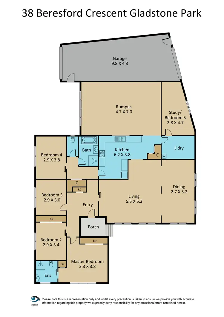 Floorplan of Homely house listing, 38 Beresford Crescent, Gladstone Park VIC 3043