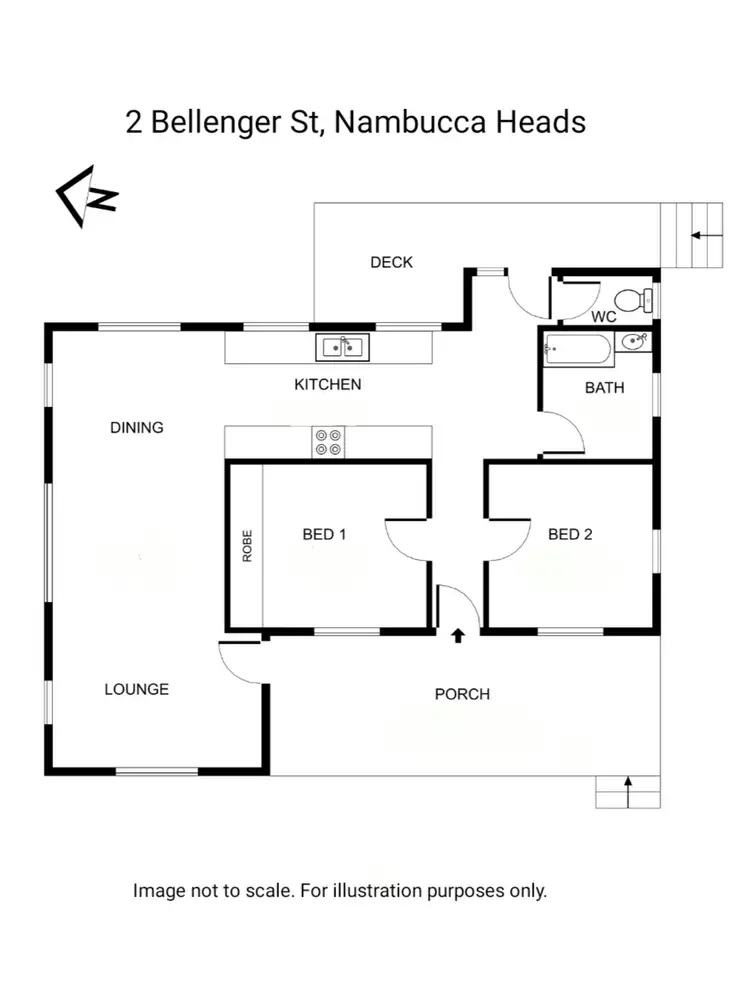 Floorplan of Homely house listing, 2 Bellenger St, Nambucca Heads NSW 2448