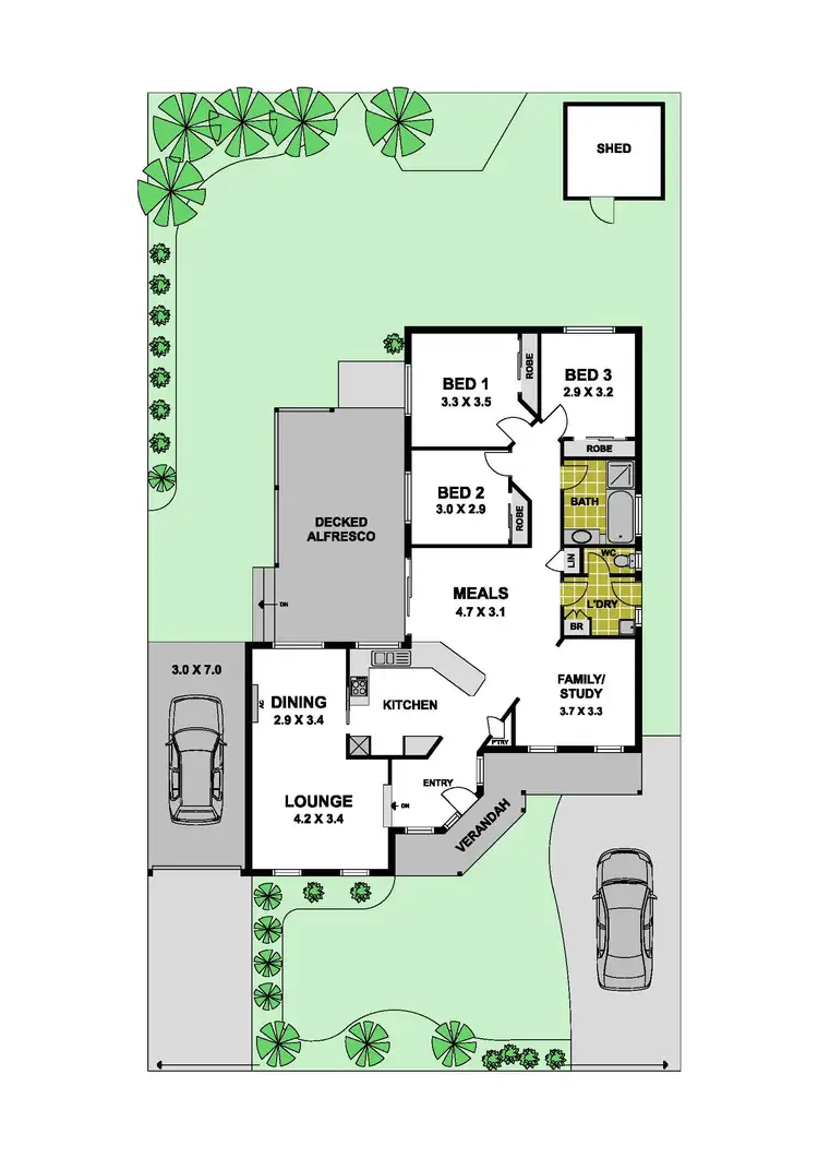 Floorplan of Homely house listing, 254 Wright Street, Westmeadows VIC 3049