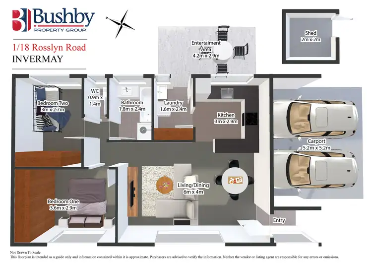 Floorplan of Homely unit listing, 1/18 Rosslyn Road., Invermay TAS 7248