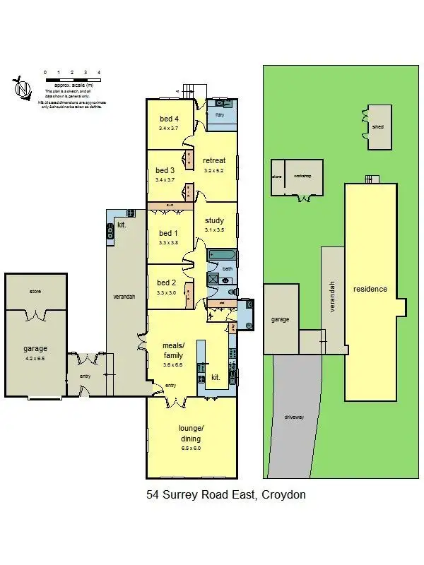 Floorplan of Homely house listing, 54 Surrey Road East, Croydon VIC 3136