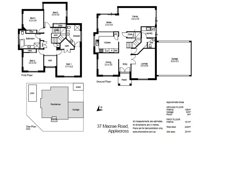 Floorplan of Homely house listing, 37 Macrae Road, Applecross WA 6153