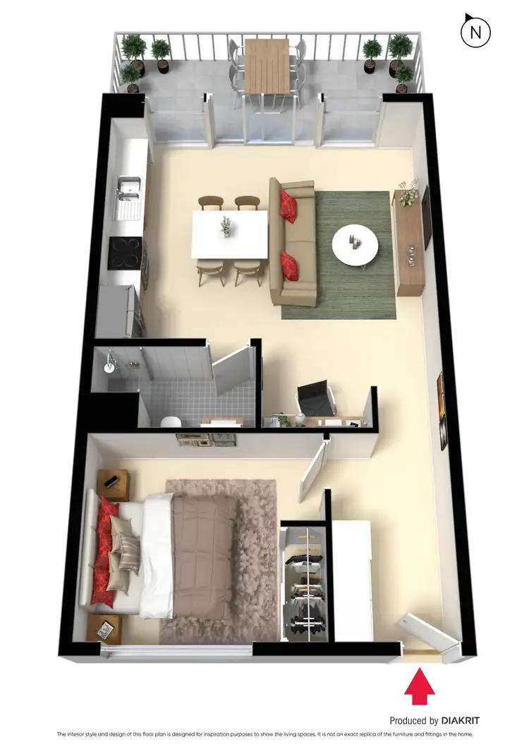 Floorplan of Homely apartment listing, 203/44 Beach Street, Frankston VIC 3199