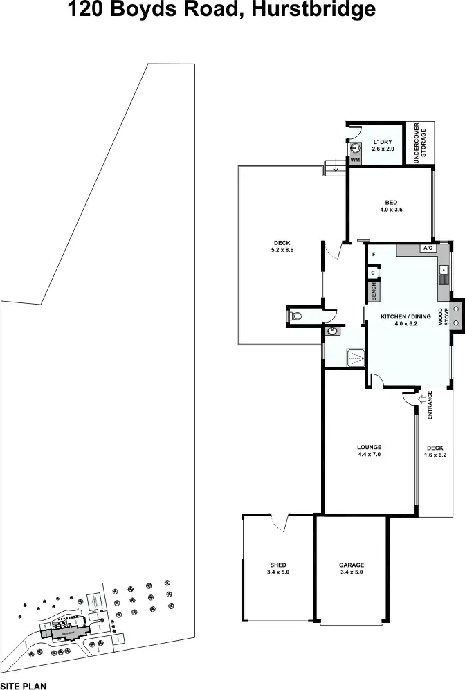 Floorplan of Homely house listing, 120 Boyds Road, Hurstbridge VIC 3099
