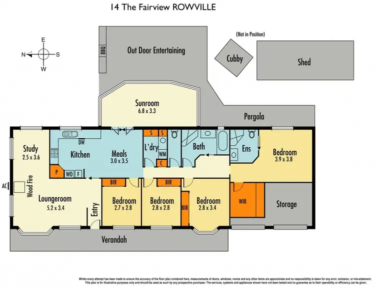 Floorplan of Homely house listing, 14 The Fairway, Rowville VIC 3178
