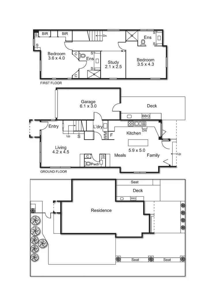 Floorplan of Homely townhouse listing, 25 Anarth Street, Bentleigh East VIC 3165